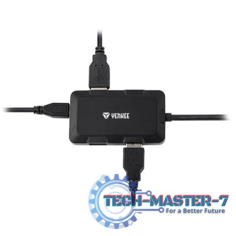 Hub ładujący z 4 portami USB YHB 4341BK, Hub ładujący z 4 portami USB YHB 4341BK,