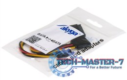 Kabel zasilający AKYGA SATA (wtyk) - 2 x SATA (gniazdo) 0.15m. AK-CA-31