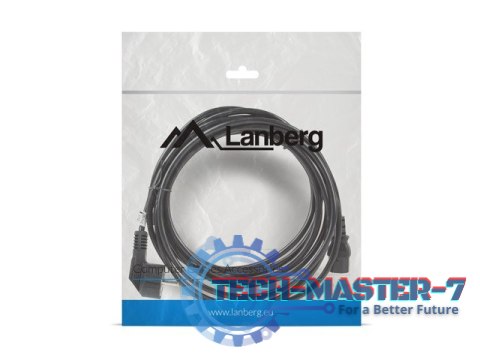 Kabel zasilający CEE 7/7 - IEC 320 C13 VDE 5M czarny Kabel zasilający CEE 7/7 - IEC 320 C13 VDE 5M czarny