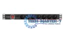 Listwa zasilająca Rack PDU 19" 1U 16A 7X 230V PL 2m czarna