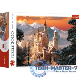 Puzzle 3000 elementów, Zamek Neuschwanstein Zimą