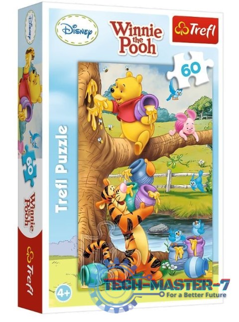 Puzzle 60 elementów Kubuś Puchatek Małe co nieco