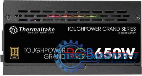Zasilacz modularny Toughpower Grand RGB 650W (80+ Gold, 4xPEG, 140mm) Zasilacz modularny Toughpower Grand RGB 650W (80+ Gold, 4xPEG, 140mm)