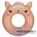 INTEX 59266 Kółko do pływania koło dmuchane ponton plażowy lama max 40kg