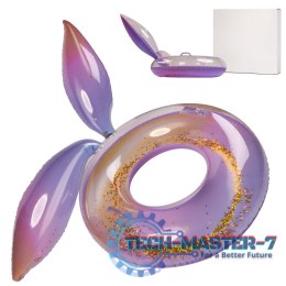 Kółko do pływania koło dmuchane syrena z brokatem galaxy XXL max 60kg