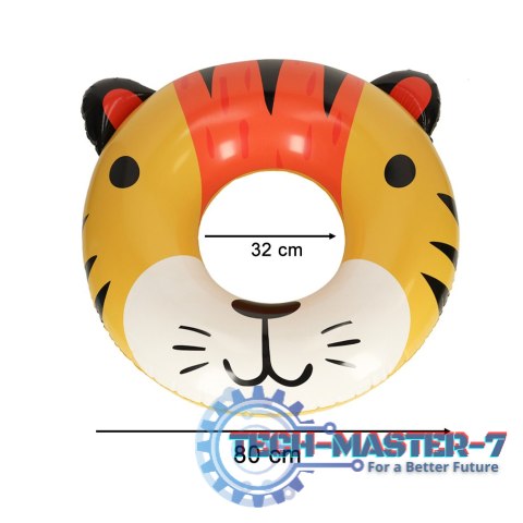 Kółko do pływania koło dmuchane tygrysek 80cm max 60kg Kółko do pływania koło dmuchane tygrysek 80cm max 60kg