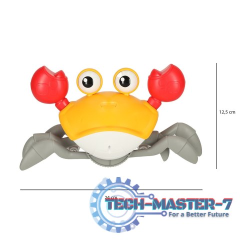 Krab uciekający pełzający czujnik interaktywna akumulator USB czerwony Krab uciekający pełzający czujnik interaktywna akumulator USB czerwony