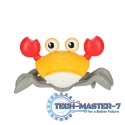 Krab uciekający pełzający czujnik interaktywna akumulator USB czerwony