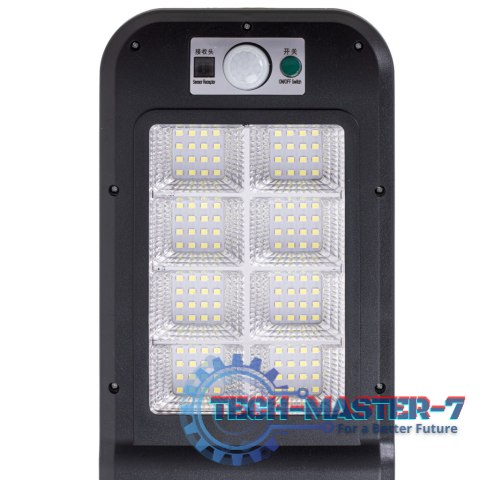 Lampa solarna latarnia ogrodowa uliczna 128LED + pilot Lampa solarna latarnia ogrodowa uliczna 128LED + pilot
