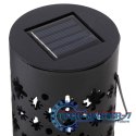 Lampa solarna ogrodowa ażurowa latarenka lampion LED czujnik zmierzchu wbijana 4szt.
