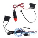 Oświetlenie ambientowe LED do samochodu / auta USB / 12V taśma 5m czerwona