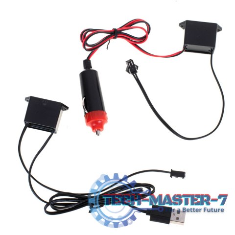 Oświetlenie ambientowe LED do samochodu / auta USB / 12V taśma 5m czerwona Oświetlenie ambientowe LED do samochodu / auta USB / 12V taśma 5m czerwona