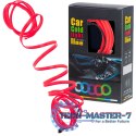 Oświetlenie ambientowe LED do samochodu / auta USB / 12V taśma 5m czerwona