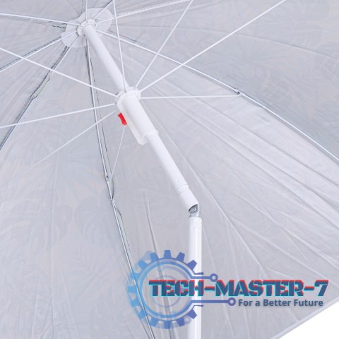 Parasol ogrodowy plażowy regulowany łamany 150cm arbuz UV Parasol ogrodowy plażowy regulowany łamany 150cm arbuz UV