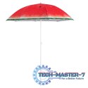 Parasol ogrodowy plażowy regulowany łamany 150cm arbuz UV