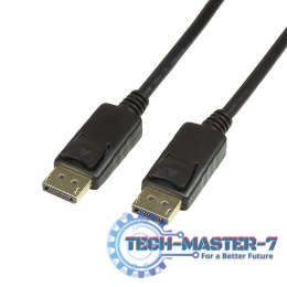 Kabel DisplayPort 1.2 M/M, 4K2K, 7.5m, czarny