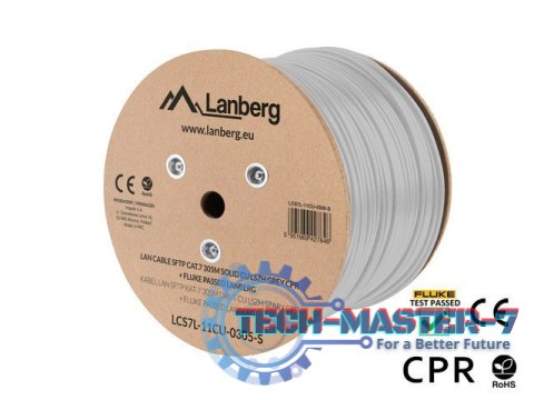Kabel SFTP kat.7 CU305m drut LCS7L-11CU-0305-S