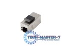 Łącznik keystone gniazdo RJ45 - RJ45 FTP kat.6 do puszki montażowej złączka sieciowa