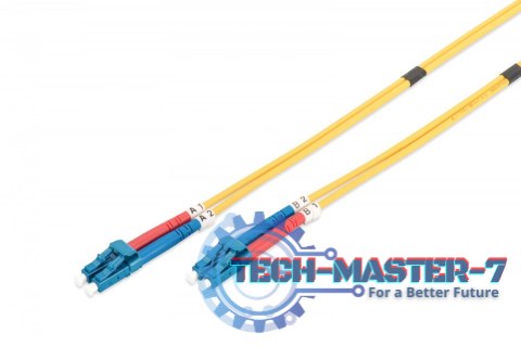 Patchcord FO Singlemode 09/125 OS2 LC-LC duplex 5m Żółty