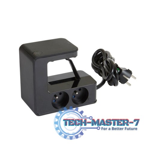 Przedłużacz klip 4x2P+Z +2USB Czarny 1,5m Przedłużacz klip 4x2P+Z +2USB Czarny 1,5m