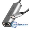 ADE-25RC Karta sieciowa 2.5 Gigabit Ethernet, Realtek 8156, USB-C 3.2 Gen 1, automatyczna instalacja, szara