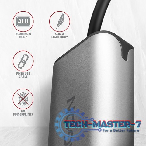 ADE-25RC Karta sieciowa 2.5 Gigabit Ethernet, Realtek 8156, USB-C 3.2 Gen 1, automatyczna instalacja, szara ADE-25RC Karta sieciowa 2.5 Gigabit Ethernet, Realtek 8156, USB-C 3.2 Gen 1, automatyczna instalacja, szara