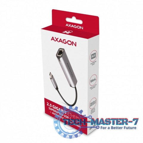 ADE-25RC Karta sieciowa 2.5 Gigabit Ethernet, Realtek 8156, USB-C 3.2 Gen 1, automatyczna instalacja, szara ADE-25RC Karta sieciowa 2.5 Gigabit Ethernet, Realtek 8156, USB-C 3.2 Gen 1, automatyczna instalacja, szara