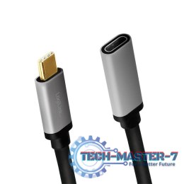 Kabel USB-C M/F,4K/60Hz aluminiowy 0.5m