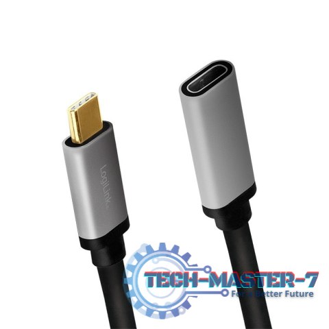 Kabel USB-C M/F,4K/60Hz aluminiowy 0.5m Kabel USB-C M/F,4K/60Hz aluminiowy 0.5m
