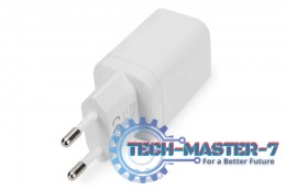 Ładowarka sieciowa zasilacz 1x USB-A 12W 1x USB-C 18W PD 3.0 max. 30W Biała
