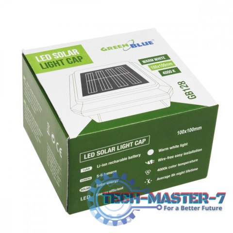 Lampa solarna na słupek 100x100 GB128 Lampa solarna na słupek 100x100 GB128