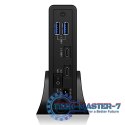 Obudowa IB-382H-C31 2,5/3,5 HDD z wbudowanym HUB 1xUSB-C, 2xUSB -A, 12V2A