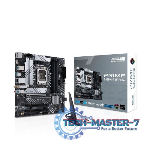 Płyta główna PRIME B660M-A WIFI D4 s1700 4DDR4 HDMI M.2 mATX Płyta główna PRIME B660M-A WIFI D4 s1700 4DDR4 HDMI M.2 mATX