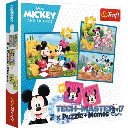 Puzzle 2w1 memos Poznaj bohaterów Disneya