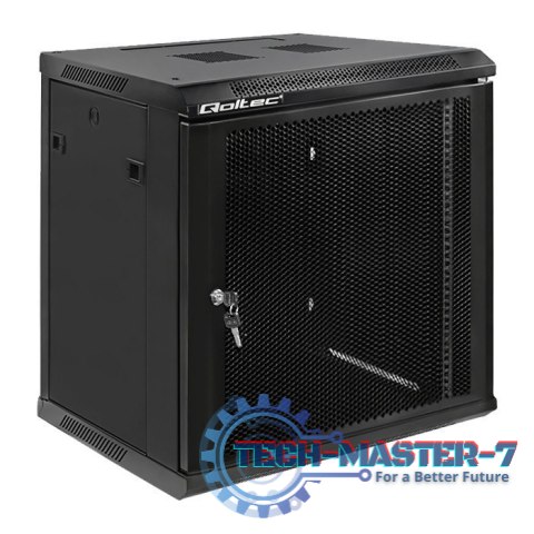 Szafa RACK 19 cali| 12U | 450 x 600 x 635 | Perforowane drzwi