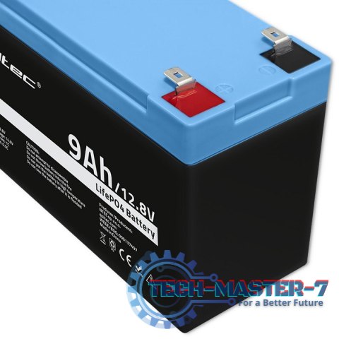 Akumulator LiFePO4 Litowo-Żelazowo-Fforanowy | 12.8V | 9Ah | 115.2Wh | BMS Akumulator LiFePO4 Litowo-Żelazowo-Fforanowy | 12.8V | 9Ah | 115.2Wh | BMS