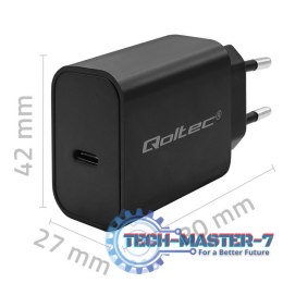Ładowarka Super Quick PD | USB-C | 20W | 5-12V | 1.67-3A | Czarna