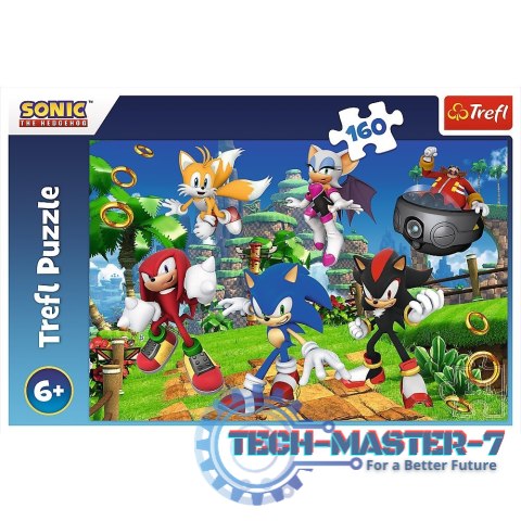 Puzzle 160 elementów Sonic i przyjaciele Puzzle 160 elementów Sonic i przyjaciele