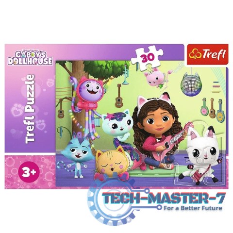 Puzzle 30 elementów Gabi i jej uroczy domek, Koci Domek Gabi Puzzle 30 elementów Gabi i jej uroczy domek, Koci Domek Gabi