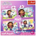 Puzzle 4w1 Przygody Gabi Koci Domek Gabi
