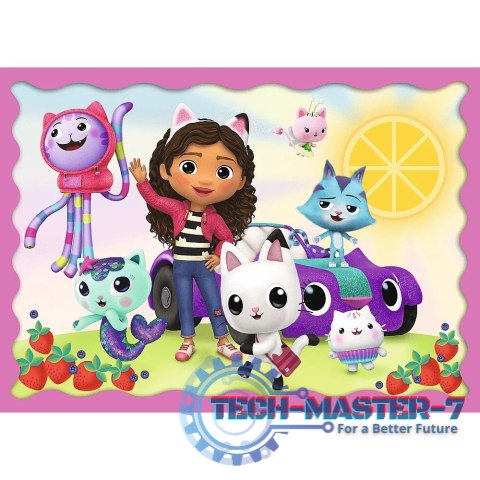 Puzzle 4w1 Przygody Gabi Koci Domek Gabi Puzzle 4w1 Przygody Gabi Koci Domek Gabi
