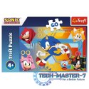 Puzzle 60 elementów Sonic w akcji