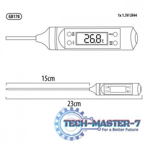 Termometr / sonda do żywności GB178 Termometr / sonda do żywności GB178