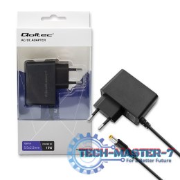 Zasilacz wtyczkowy 15W | 15V | 1A | 5.5*2.5