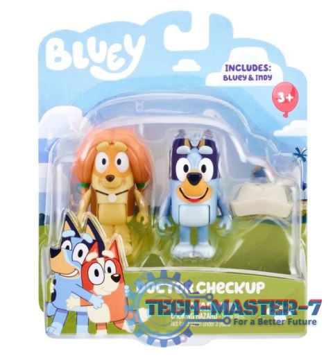 Zestaw figurek Bluey 2pak Wizyta u lekarza Zestaw figurek Bluey 2pak Wizyta u lekarza