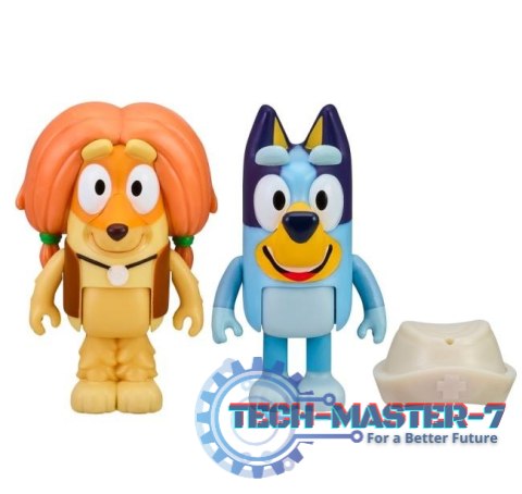 Zestaw figurek Bluey 2pak Wizyta u lekarza Zestaw figurek Bluey 2pak Wizyta u lekarza
