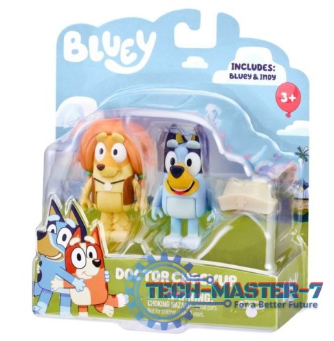 Zestaw figurek Bluey 2pak Wizyta u lekarza Zestaw figurek Bluey 2pak Wizyta u lekarza