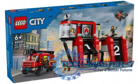 Klocki City 60414 Remiza strażacka z wozem strażackim