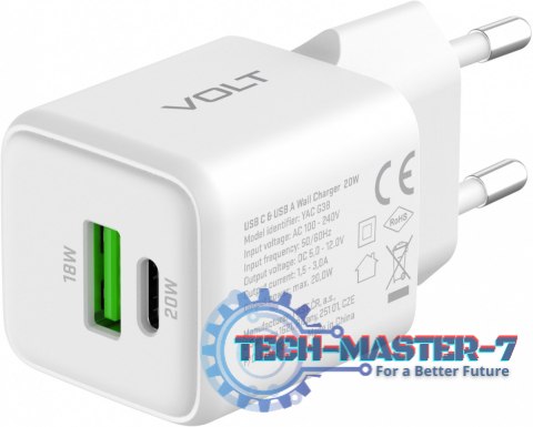 Ładowarka sieciowa USB C/A 20W/18W 3A Power delivery 3.0 QC3.0 Ładowarka sieciowa USB C/A 20W/18W 3A Power delivery 3.0 QC3.0