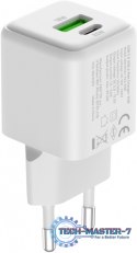 Ładowarka sieciowa USB C/A 20W/18W 3A Power delivery 3.0 QC3.0